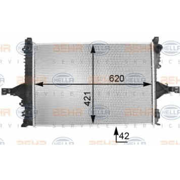 Радиатор охлаждения двигателя HELLA 8MK 376 774-231