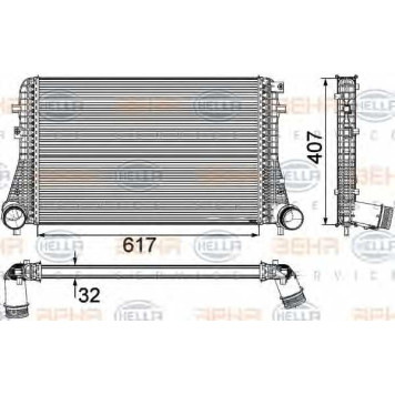 Интеркулер HELLA 8ML 376 746-741