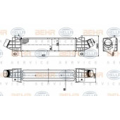 Интеркулер HELLA 8ML 376 899-091