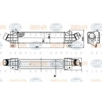 Интеркулер HELLA 8ML 376 899-091