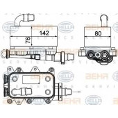 Масляный радиатор АКПП HELLA 8MO 376 725-101