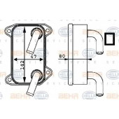Масляный радиатор масла двигателя HELLA 8MO 376 726-131