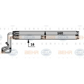 Масляный радиатор рулевого управления HELLA 8MO 376 726-311