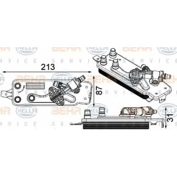Масляный радиатор АКПП HELLA 8MO 376 749-001