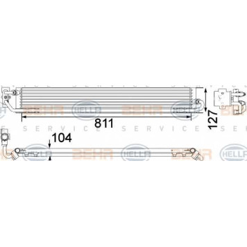 Масляный радиатор АКПП HELLA 8MO 376 756-361