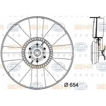 Вентилятор охлаждения двигателя HELLA 8MV 376 731-381