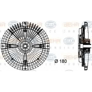 Сцепление вентилятора радиатора HELLA 8MV 376 732-471