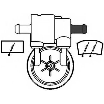 Водяной насос стеклоочистителя HELLA 8TW 005 206-011-1