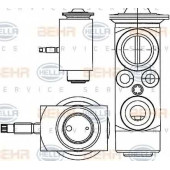 Расширительный клапан кондиционера HELLA 8UW 351 234-401