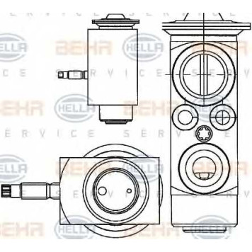 Расширительный клапан кондиционера HELLA 8UW 351 234-401