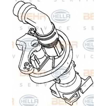 Регулирующий клапан охлаждающей жидкости HELLA 9XL 351 029-021