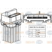 Регулятор вентилятора салона HELLA 5HL 351 321-491