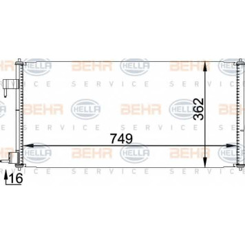 Конденсатор кондиционера HELLA 8FC 351 318-351
