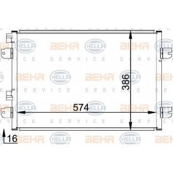 Конденсатор кондиционера HELLA 8FC 351 318-371