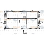Радиатор охлаждения двигателя HELLA 8MK 376 706-751