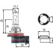 Лампа накаливания H11 24В 70Вт HELLA 8GH 008 358-241