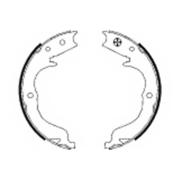 Комплект колодок стояночной тормозной системы HELLA H1683 / 8DA 355 050-041