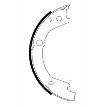 Комплект колодок стояночной тормозной системы HELLA H1685 / 8DA 355 050-061