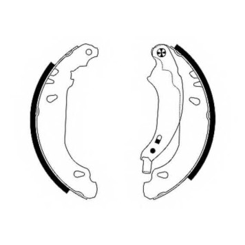 Комплект тормозных колодок для NISSAN PLATINA / RENAULT CLIO, LOGAN, SANDERO/STEPWAY, THALIA <b>HELLA 8DB 355 002-261 / H9335</b>