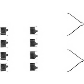 Комплектующие колодок дискового тормоза HELLA K0068 / 8DZ 355 202-451
