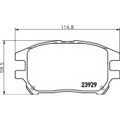 Колодки тормозные дисковые для LEXUS RX(MCU15) <b>HELLA 8DB 355 010-441 / T1361</b>