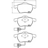 Колодки тормозные дисковые для AUDI A4, A6 / SKODA SUPERB / VW PASSAT <b>HELLA 8DB 355 010-731 / T1388</b>