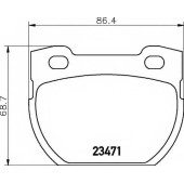 Колодки тормозные дисковые для LAND ROVER DEFENDER(LD,LD#) <b>HELLA 8DB 355 010-921 / T1406</b>