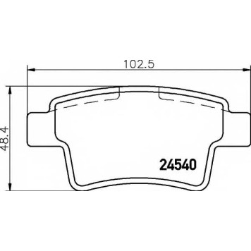 Колодки тормозные дисковые для CITROEN C4(UA#,UD#) / PEUGEOT 408 <b>HELLA 8DB 355 013-361 / T1703</b>