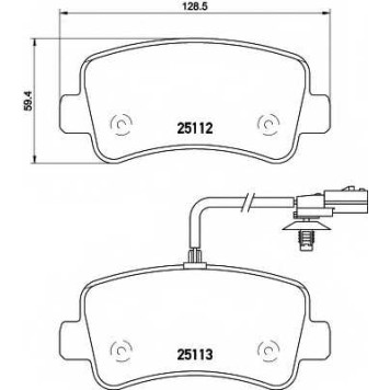 Колодки тормозные дисковые для NISSAN NV400 / OPEL MOVANO / RENAULT FLUENCE(L30#), MASTER(EV,FV,HV,JV,UV) <b>HELLA 8DB 355 015-301 / T1970</b>