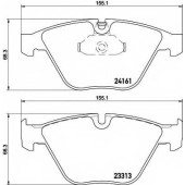 Колодки тормозные дисковые для BMW 3(E90,E91,E92,E93), X1(E84), Z4(E89) <b>HELLA 8DB 355 015-601 / T2029</b>