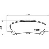 Колодки тормозные дисковые для TOYOTA KLUGER(#ASU4#,#GSU4#,#MHU4#) <b>HELLA 8DB 355 020-131 / T2154</b>
