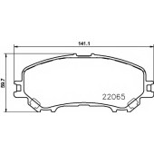 Колодки тормозные дисковые для NISSAN QASHQAI(J11,J11#) <b>HELLA 8DB 355 021-691 / T2393</b>