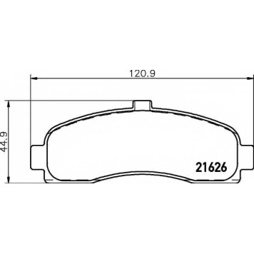 Колодки тормозные дисковые для NISSAN MICRA(K11) <b>HELLA 8DB 355 016-501 / T3022</b>