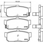 Колодки тормозные дисковые для INFINITI G, G20, I30 / NISSAN 100 NX, ALMERA, BLUEBIRD, CEFIRO, MAXIMA QX, MAXIMA, PRIMERA, PULSAR, SENTRA, SUNNY <b>HELLA 8DB 355 016-561 / T3028</b>