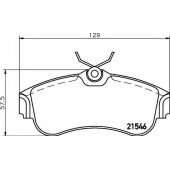 Колодки тормозные дисковые для NISSAN ALMERA(N16), PRIMERA(P10,P11,WP11) <b>HELLA 8DB 355 018-011 / T5063</b>