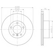Тормозной диск HELLA PAGID 50439PRO / 8DD 355 104-591