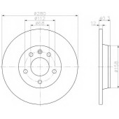 Тормозной диск HELLA PAGID 53959PRO / 8DD 355 105-611