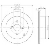Тормозной диск HELLA PAGID 54261PRO / 8DD 355 110-471