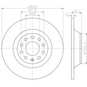 Тормозной диск HELLA PAGID 54325PRO / 8DD 355 111-181