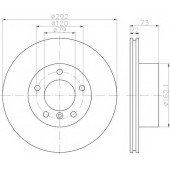 Тормозной диск HELLA PAGID 54328PRO / 8DD 355 111-241