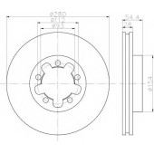 Тормозной диск HELLA PAGID 54518PRO / 8DD 355 113-261