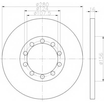 Тормозной диск HELLA PAGID 54520 / 8DD 355 113-291