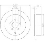 Тормозной диск HELLA PAGID 55000 / 8DD 355 116-421