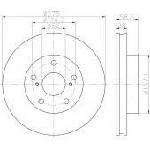 Тормозной диск HELLA PAGID 55523 / 8DD 355 120-171