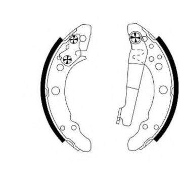 Комплект тормозных колодок для AUDI 100, 50, 80 / VW DERBY, GOLF, JETTA, LUPO, PASSAT, POLO PLAYA, POLO, SANTANA, SCIROCCO <b>HELLA PAGID 8DB 355 000-111 / H1068</b>