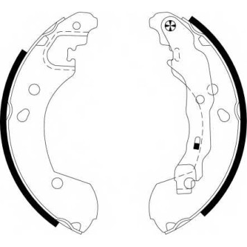 Комплект тормозных колодок для NISSAN MICRA, NOTE, TIIDA / RENAULT CLIO, MODUS, THALIA <b>HELLA PAGID 8DB 355 002-801 / H9720</b>