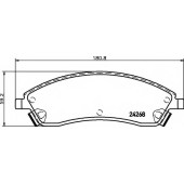 Колодки тормозные дисковые <b>HELLA PAGID 8DB 355 012-221 / T1539</b>