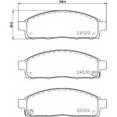 Колодки тормозные дисковые для MITSUBISHI L 200(KA#T, KB#T, KJ#, KK#, KL#, MQ), PAJERO(KG#, KH#) <b>HELLA PAGID 8DB 355 013-221 / T1688</b>