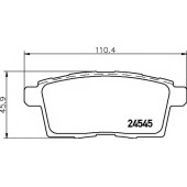 Колодки тормозные дисковые для MAZDA CX-7(ER), CX-9(TB), MPV(LY) <b>HELLA PAGID 8DB 355 013-261 / T1692</b>