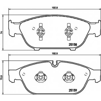 Колодки тормозные дисковые для AUDI A6(4G2, 4G5, 4GC, 4GD, 4GH, 4GJ, C7), A7(4GA, 4GF), A8(4H#) <b>HELLA PAGID 8DB 355 016-031 / T2093</b>